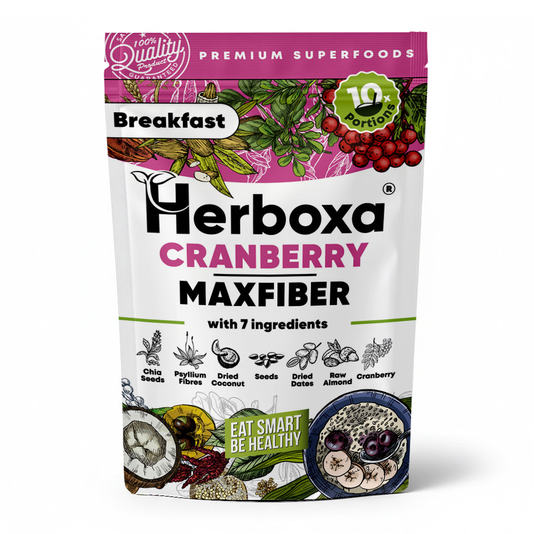 Cranberry Maxfiber – zdrava „brza hrana“ s visokim udjelom vlakana za doručak