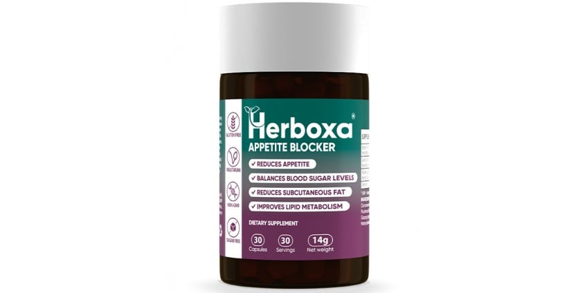 Herboxa® APPETITE BLOCKER | S 4 aktivna sastojka za smanjenje skokova glukoze i žudnje za hranom